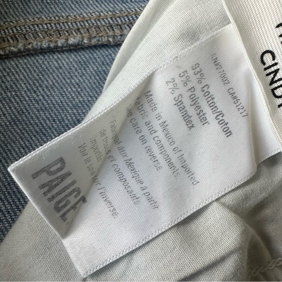 Paige High Rise Cindy Jeans Lovesong Distressed Tuned Hem Sz 26 - Picture 10 of 13